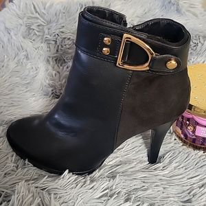 Ankle high heeled boots